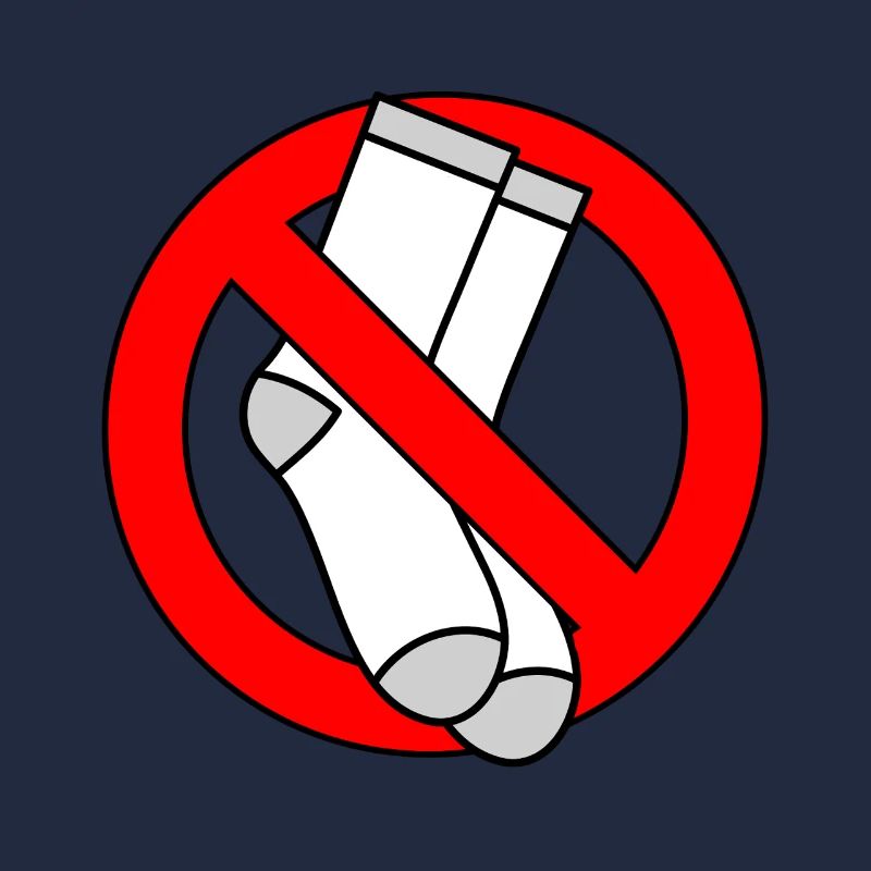 No socks allowed shield feet