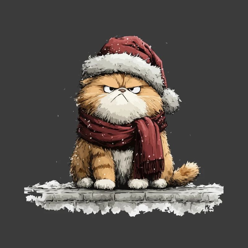 Grimmiger Weihnachtskater