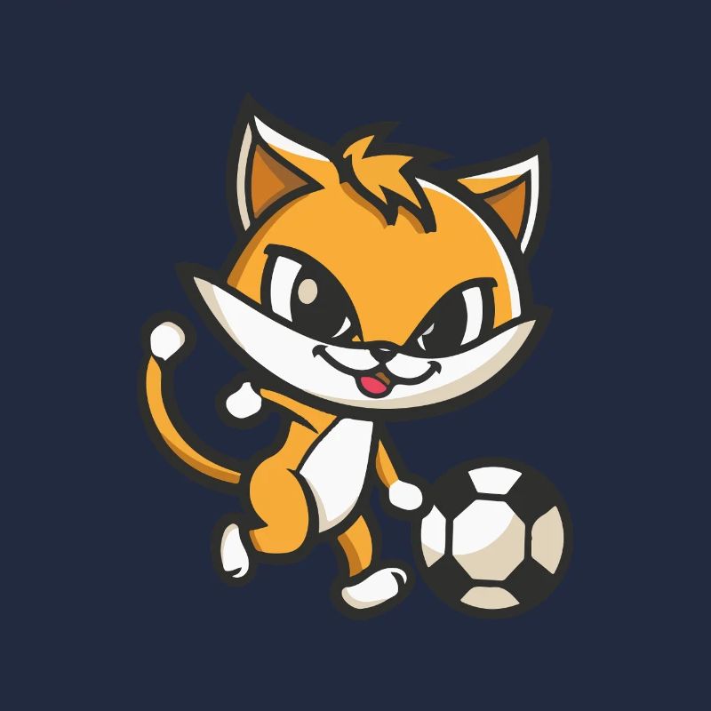 Fuchs Fußball Cartoon