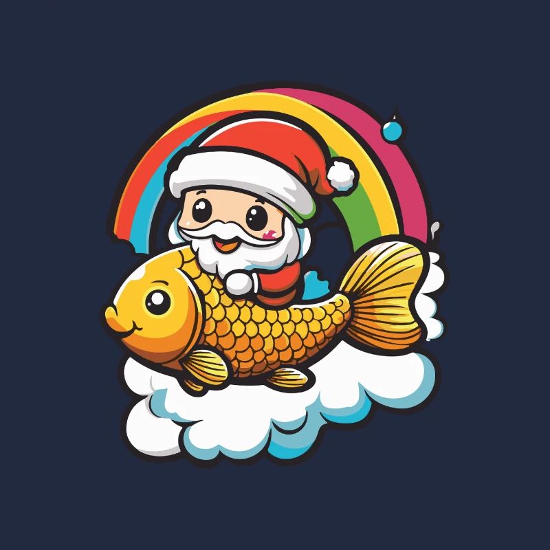 Goldfische Weihnachtsmann Weihnachten