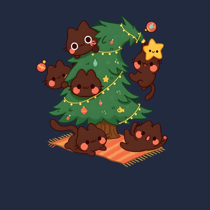 Kitty Christmas Tree, Love Cats 