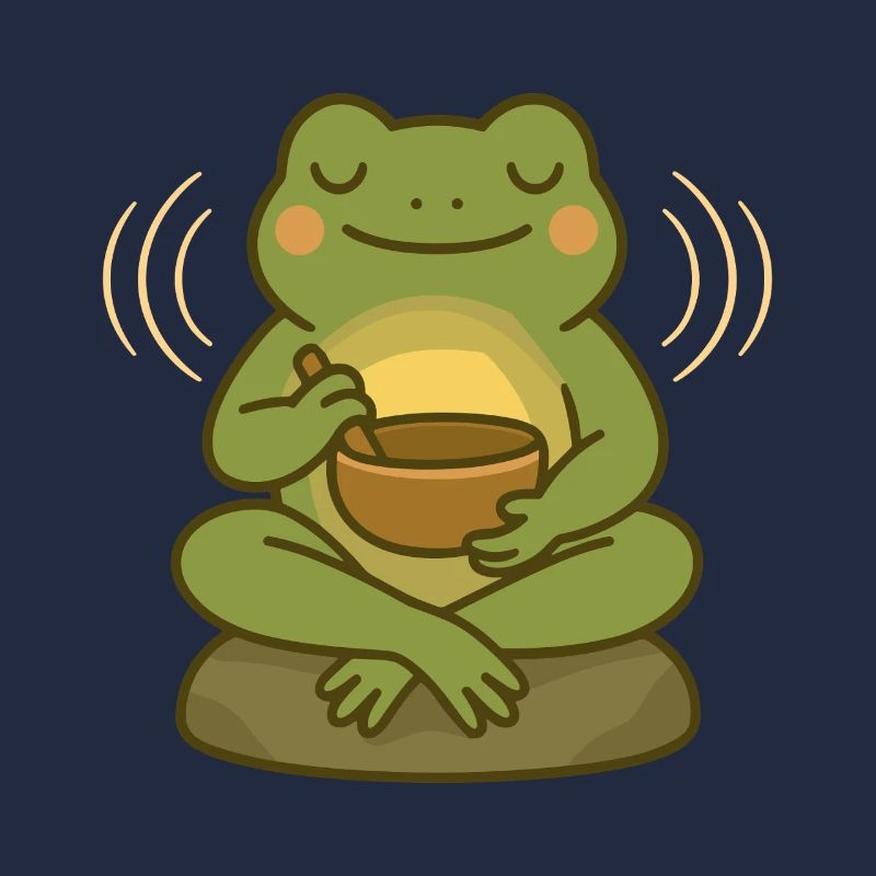 Meditating Frog – Singing Bowl & Mindfulness