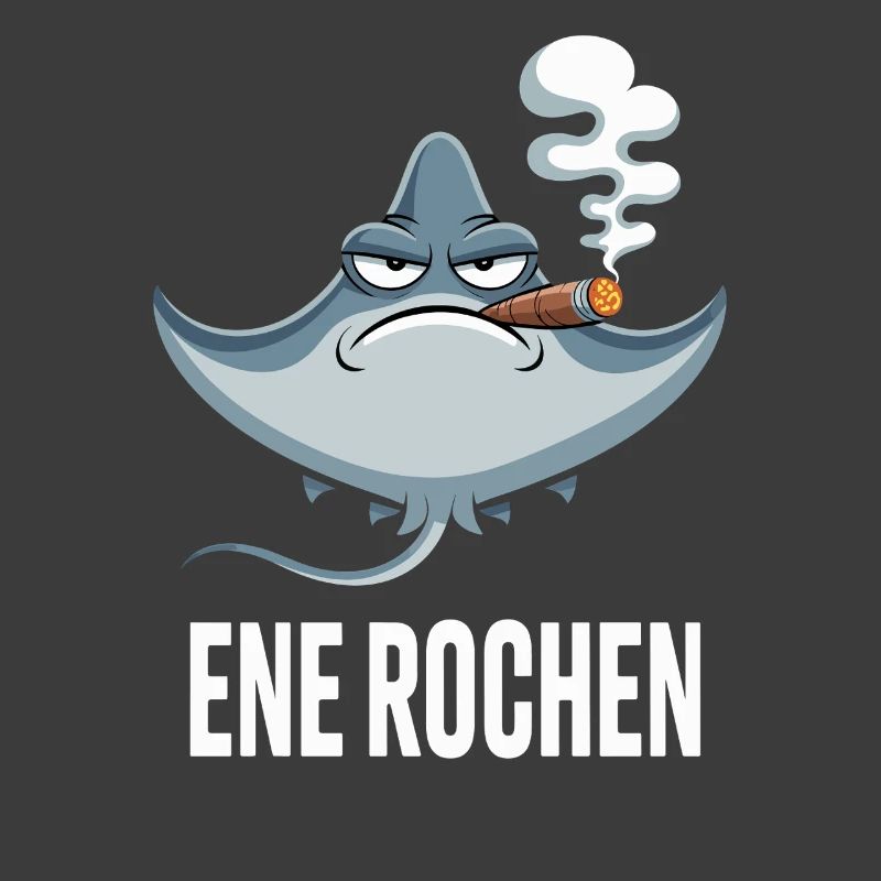 Ene Rochen Raucher Spruch Zigarette Kippe Rauchen