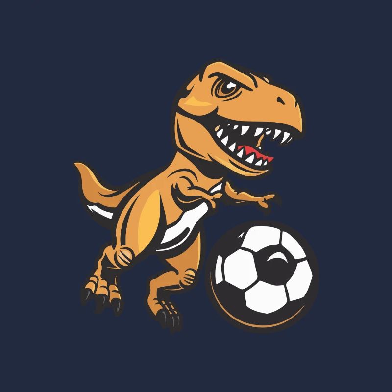 T-Rex Dino Fußball