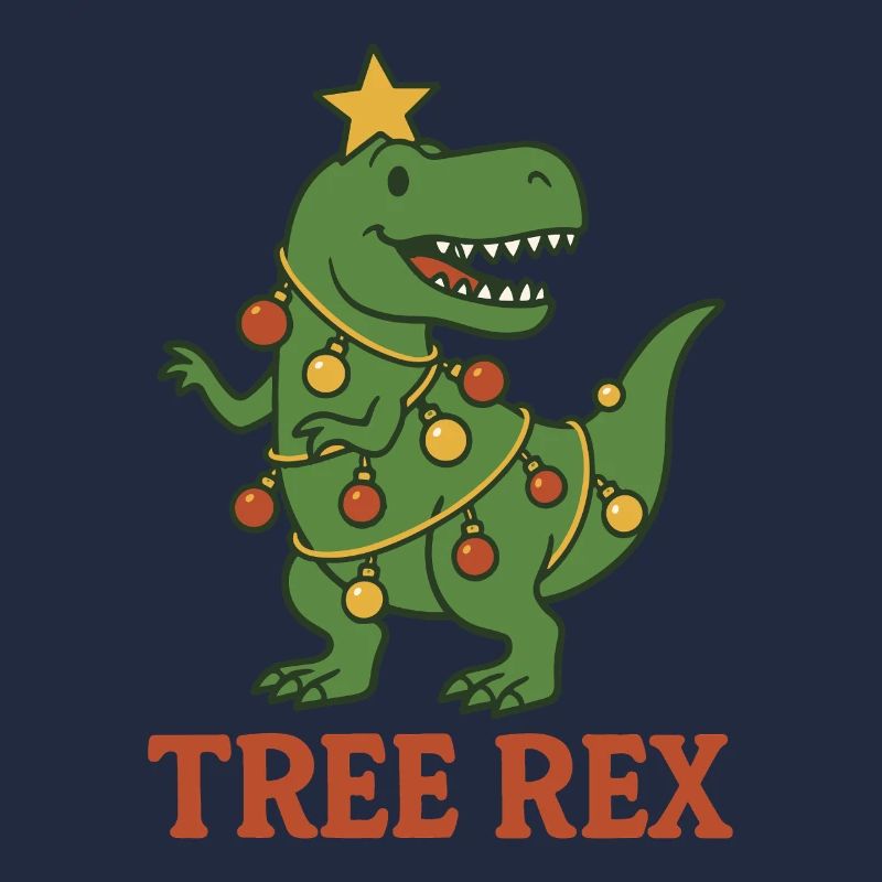 Tree Rex Dinosaur Christmas Fun