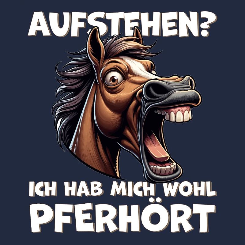 Aufstehen Pferd Lachendes Motiv