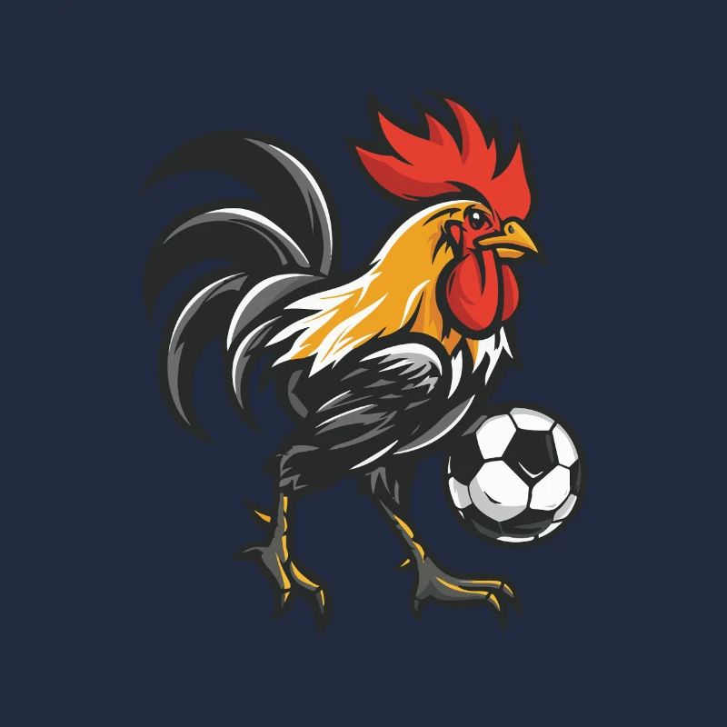 Kickerhahn Maskottchen