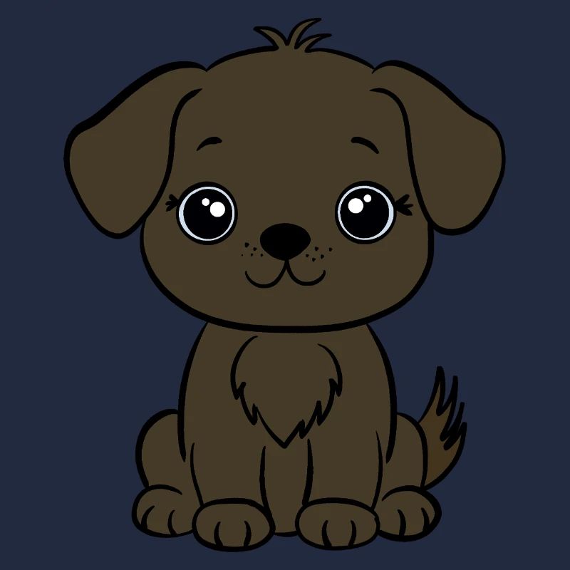 Brauner Hundewelpe