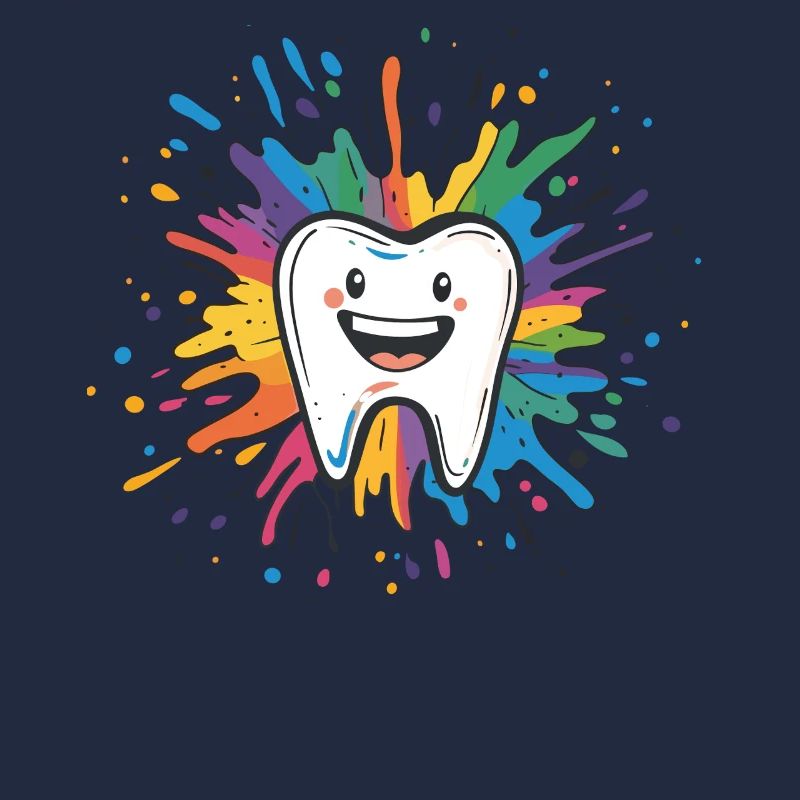 Bunter Zahn Spritzer