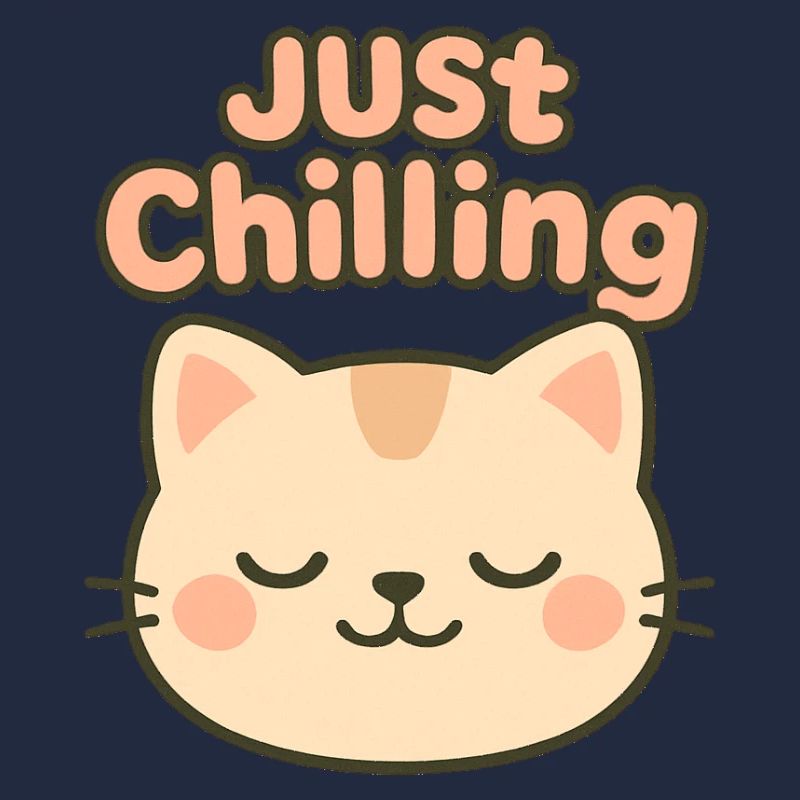 Illustration de chat juste glaçant