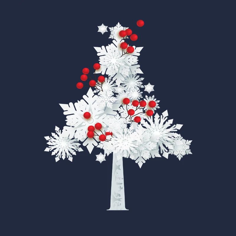 Arbre de Noël flocon de neige