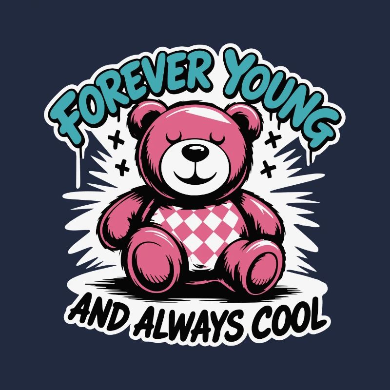 Forever Young Teddy Bear Graphique