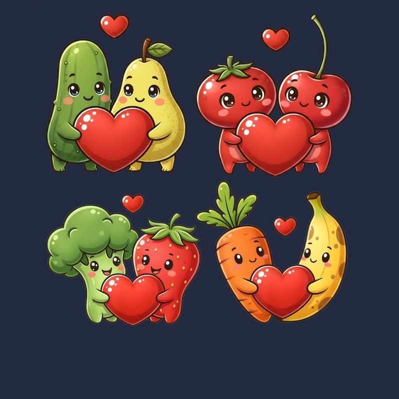 Kawaii Fruchtherzen