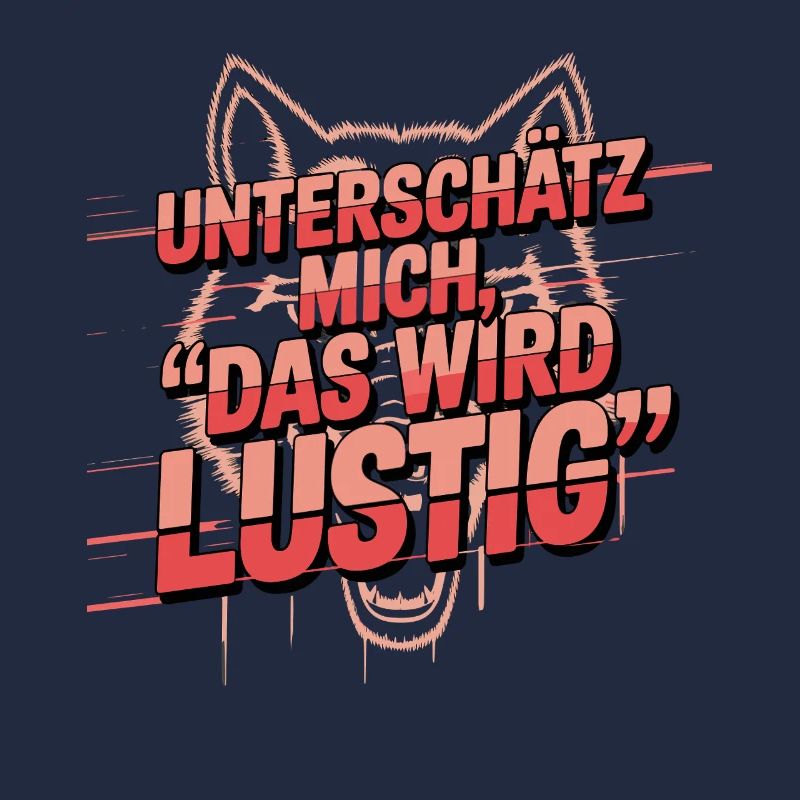 underestimate me this will be funny wolf saying