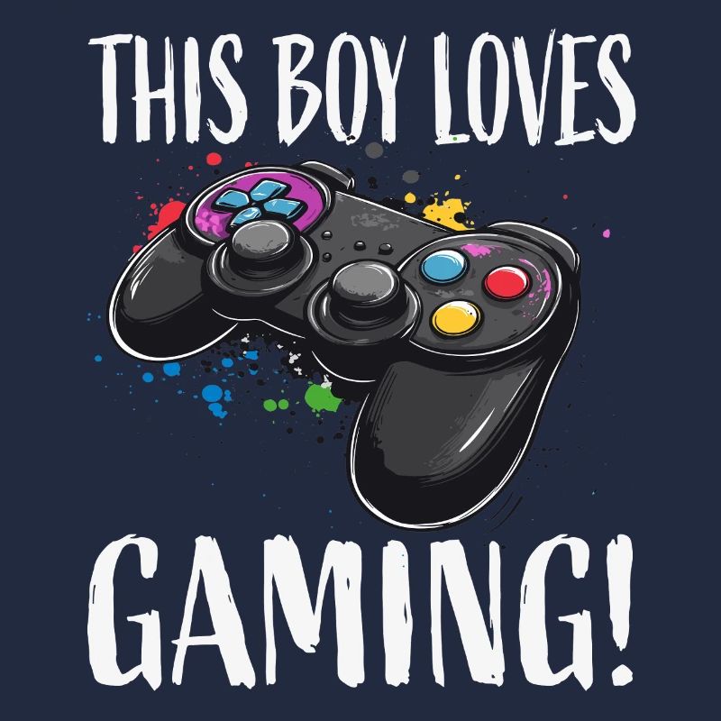 Junge liebt Gaming Controller
