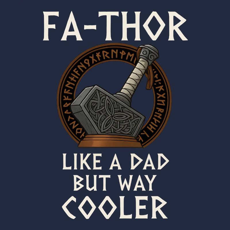 Fa-Thor Wikinger Vater Hammer Design