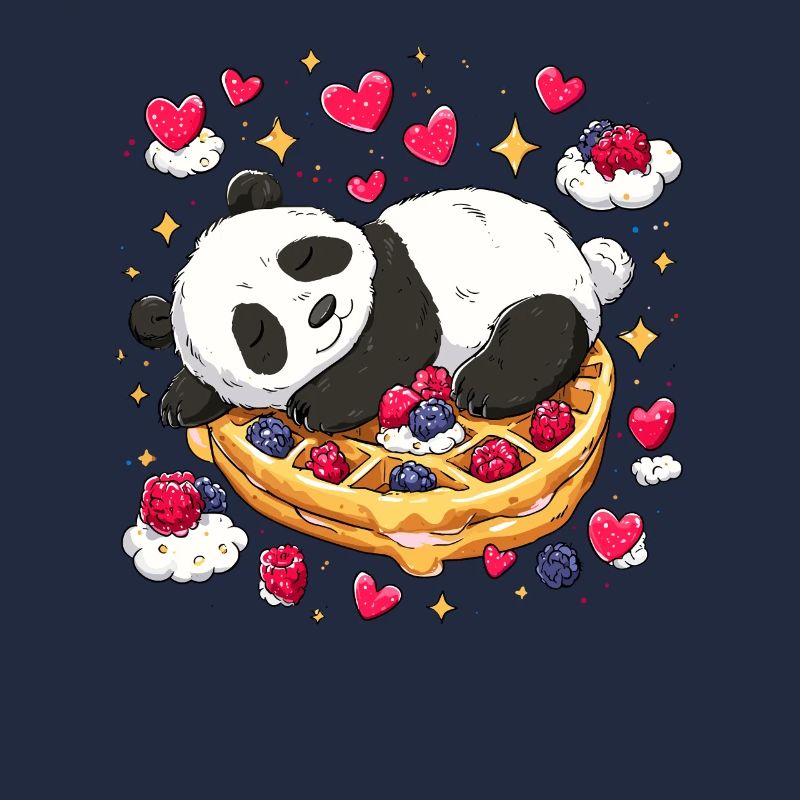 Panda auf Waffelträumen