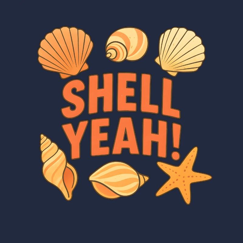 Shell Yeah! Muschel Strand Spruch Design