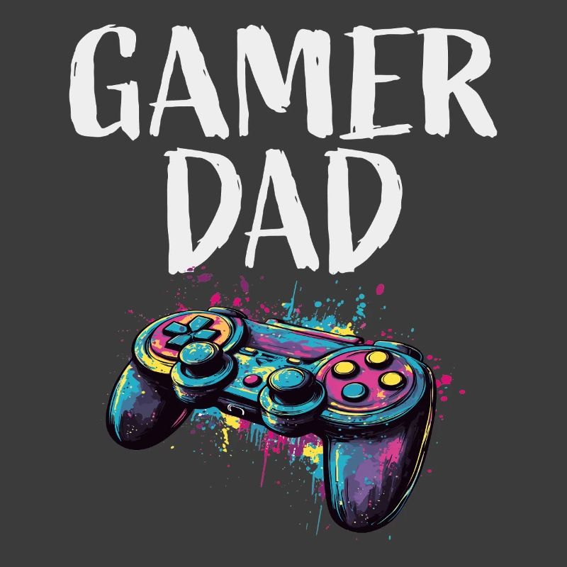 Gamer Dad Controller Farbexplosion