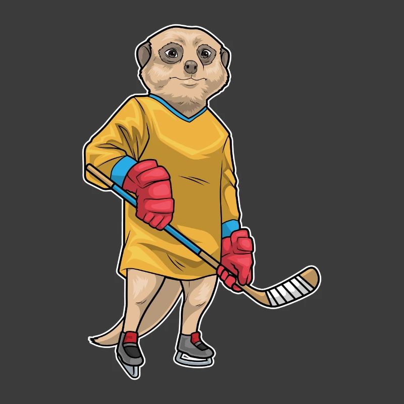 Erdmännchen Eishockey Eishockeyschläger Sport
