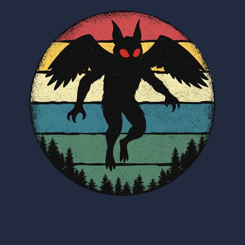 Mothman Retro Cryptid Legend