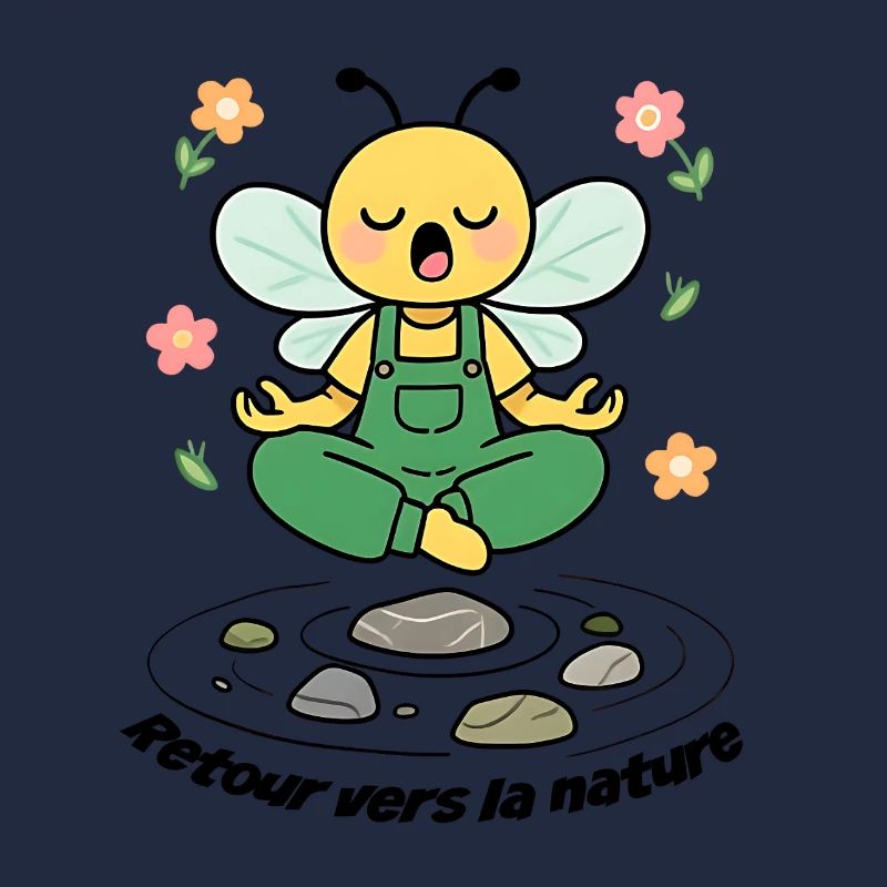 Abeille Zen Méditation Retour vers la nature