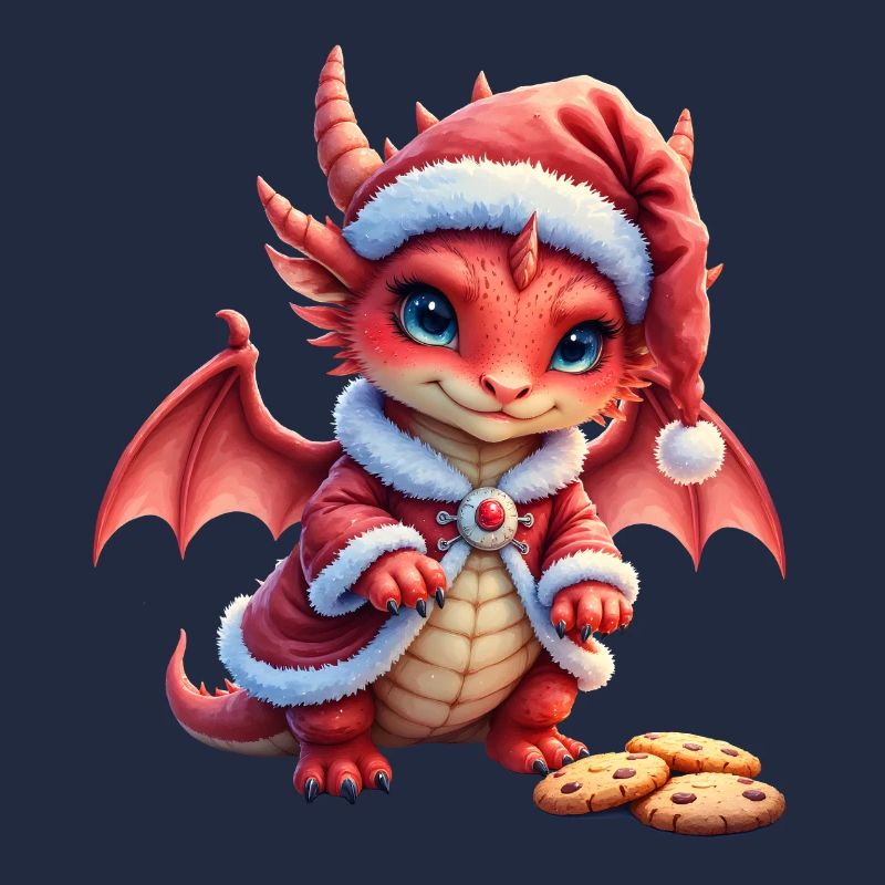 Plüschiger Weihnachtsdrache