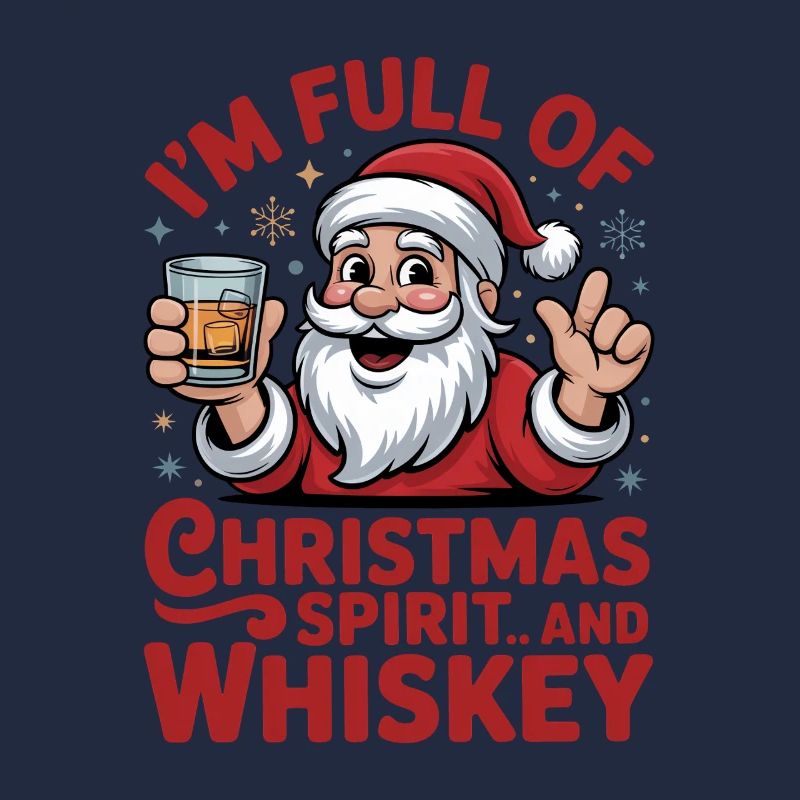 Weihnachts-Whiskey-Weihnachtsgeist