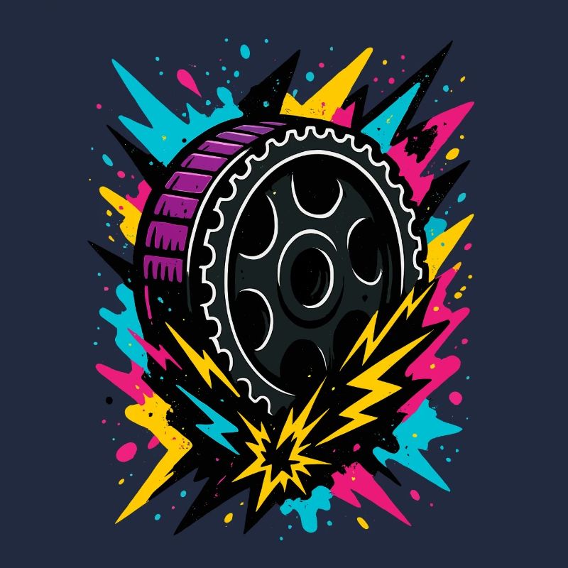 Roue de drift néon, réglage de l’orage, course