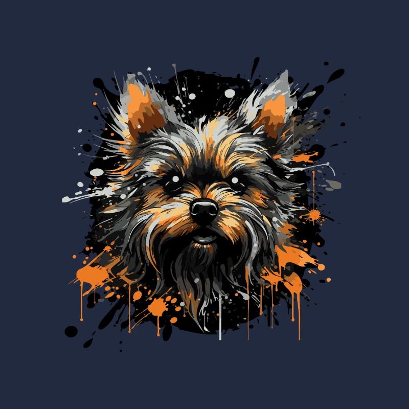Yorkshire Terrier Splatter