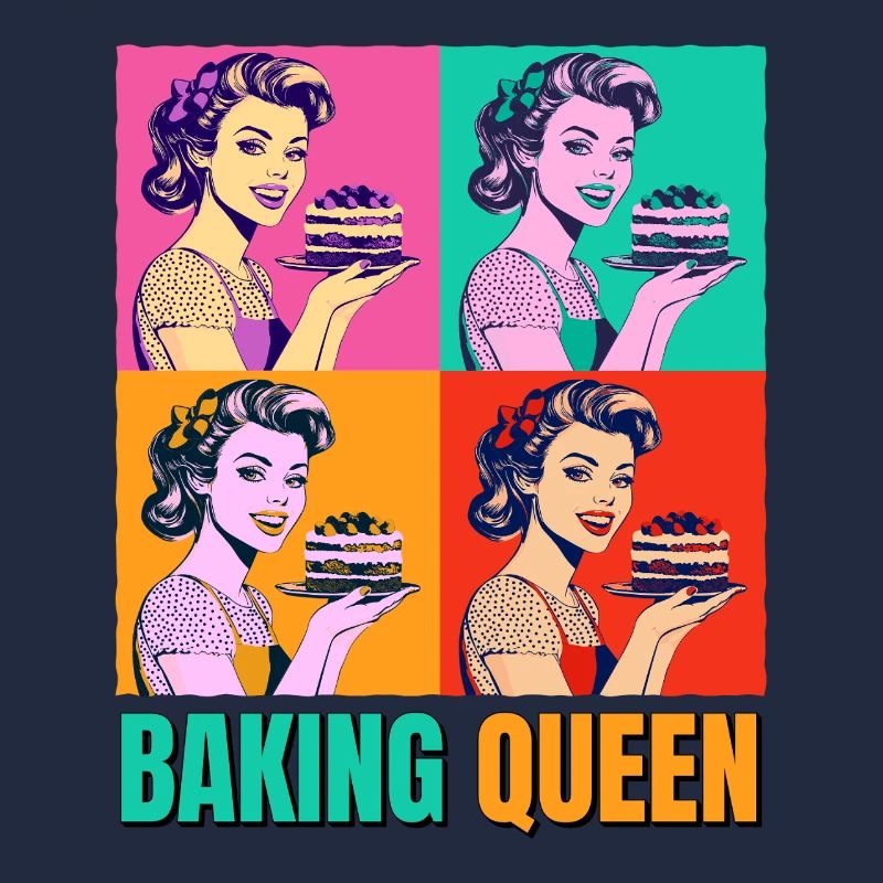 Baking Cake Baking Queen Baking Fairy Baker Pop Art