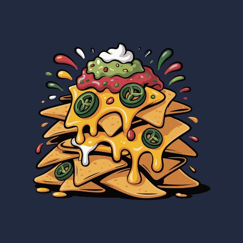 Käse-Nacho Turm Explosion