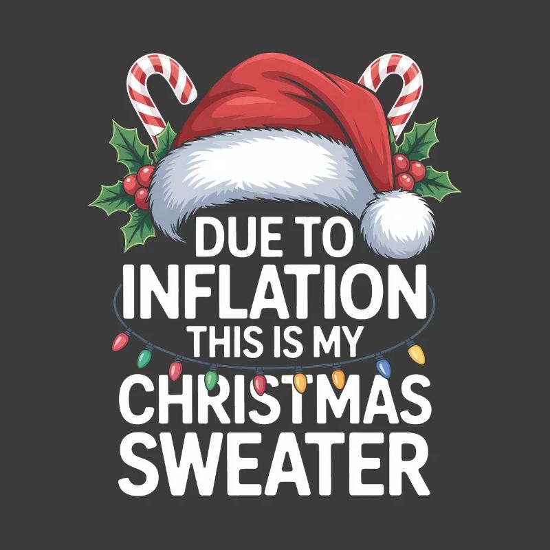 Jeu de mots sur l’inflation avec le pull de Noël
