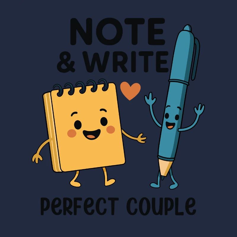 Note & Write Perfect Couple Fun Design