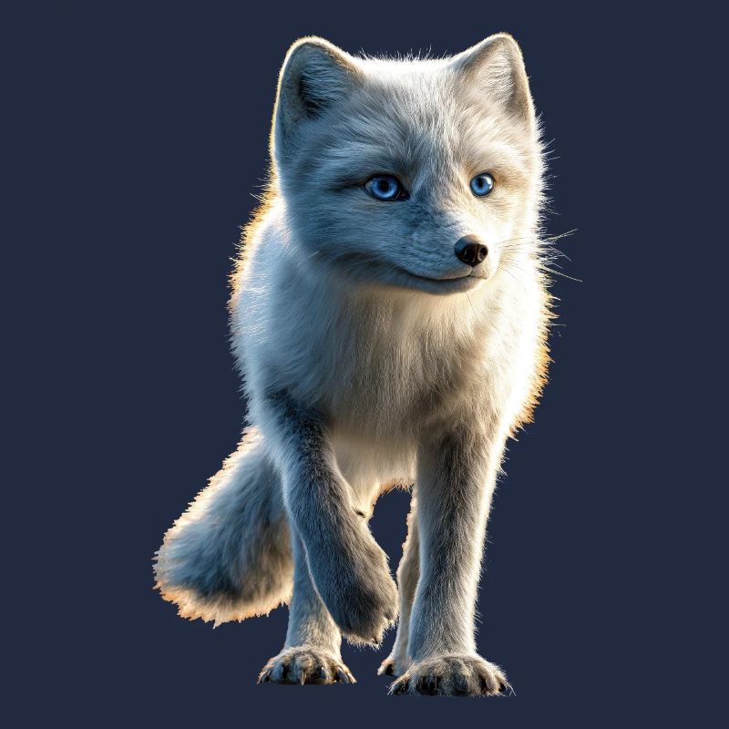 Polarfuchs Schneefuchs Eisfuchs Süßer Weißer Fuchs