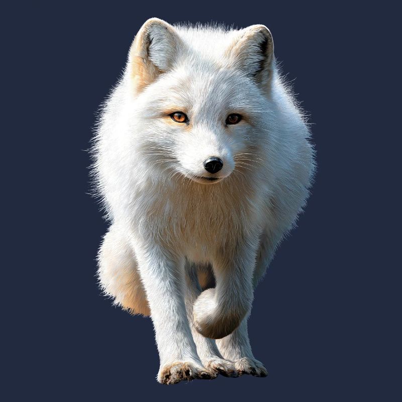 Polarfuchs Schneefuchs Eisfuchs Süßer Weißer Fuchs