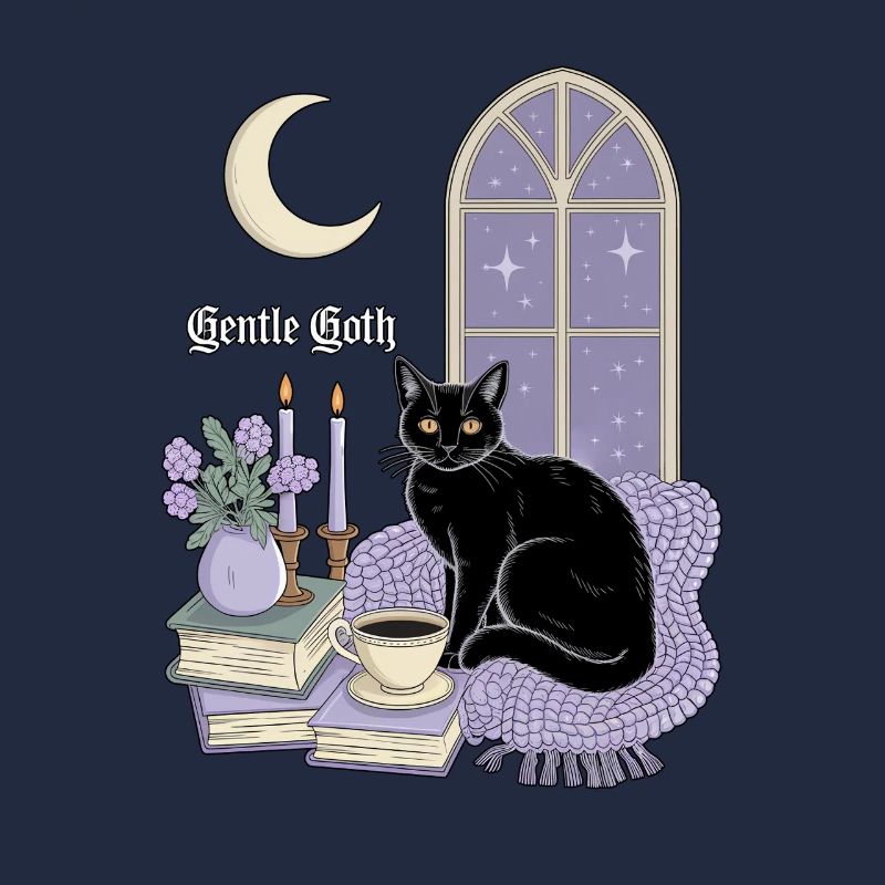 Gentle Goth Cozy Goth Katze