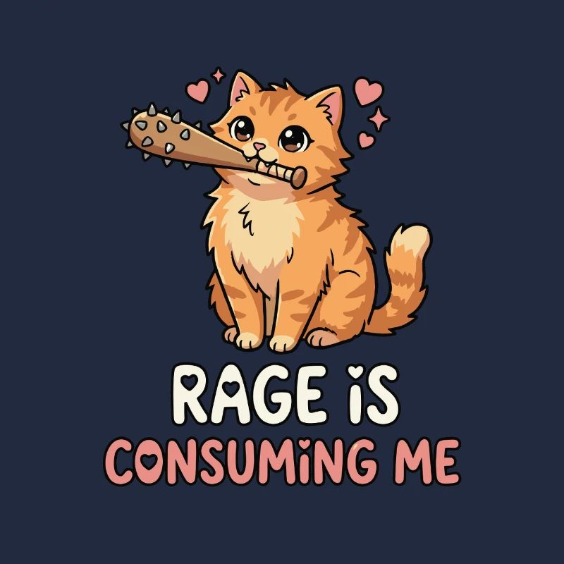 La rage me consume Chat mignon meme