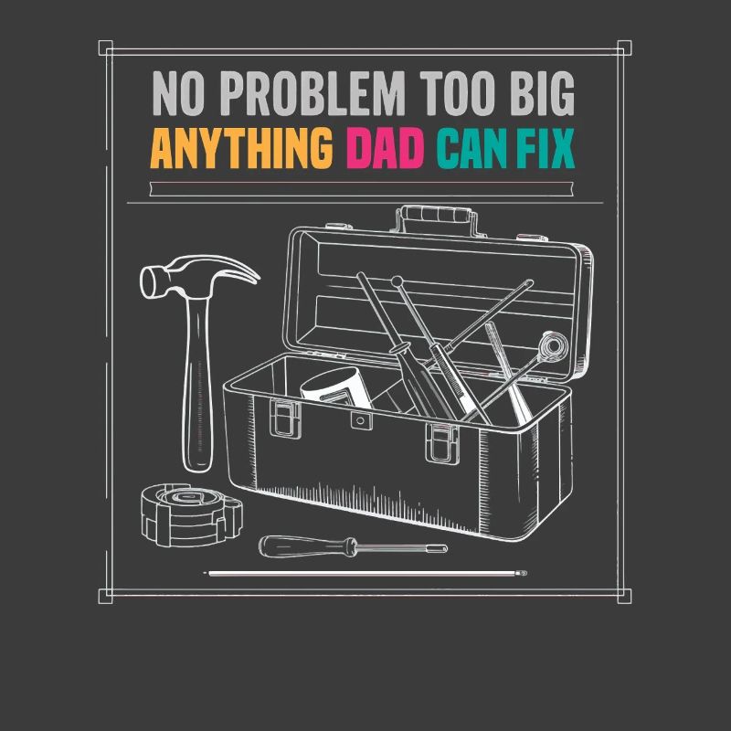 Dad Fix It Toolbox Graphic
