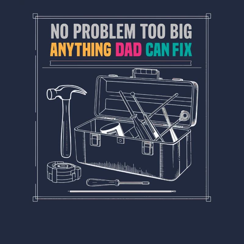 Graphique de la boîte à outils Papa Fix It