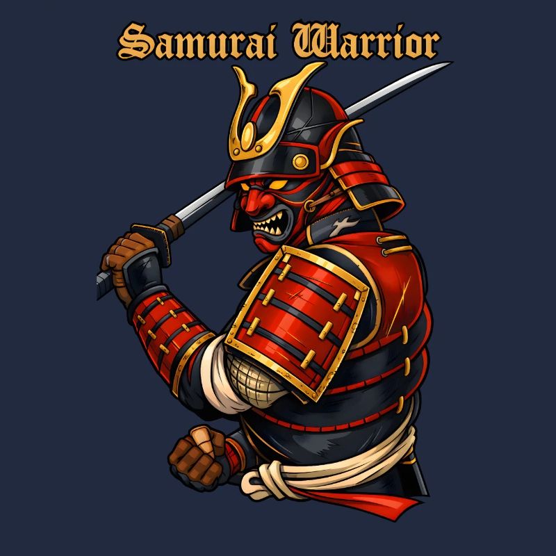 Samurai Warrior Japan Armor Conception Bushido