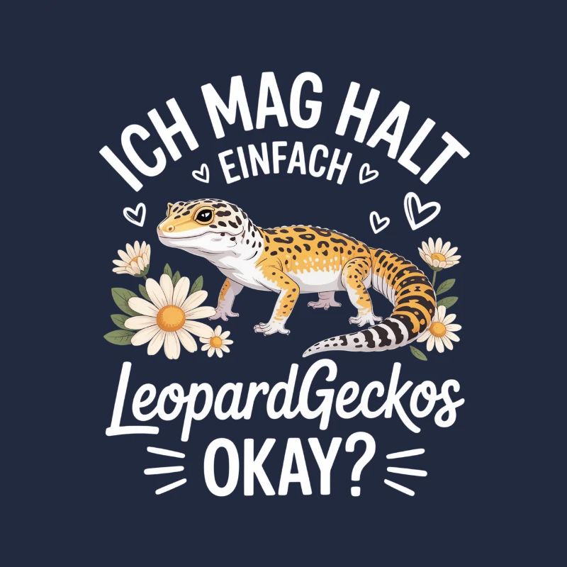 Leopardgecko Herzflor Spruch