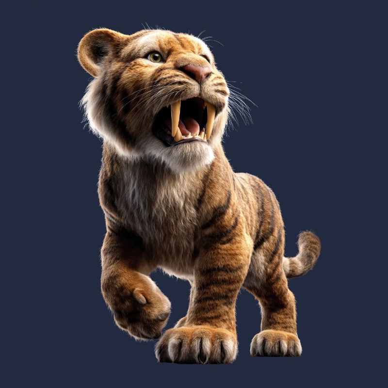 Saber-toothed tiger Smilodon Big cat Sabertooth tiger