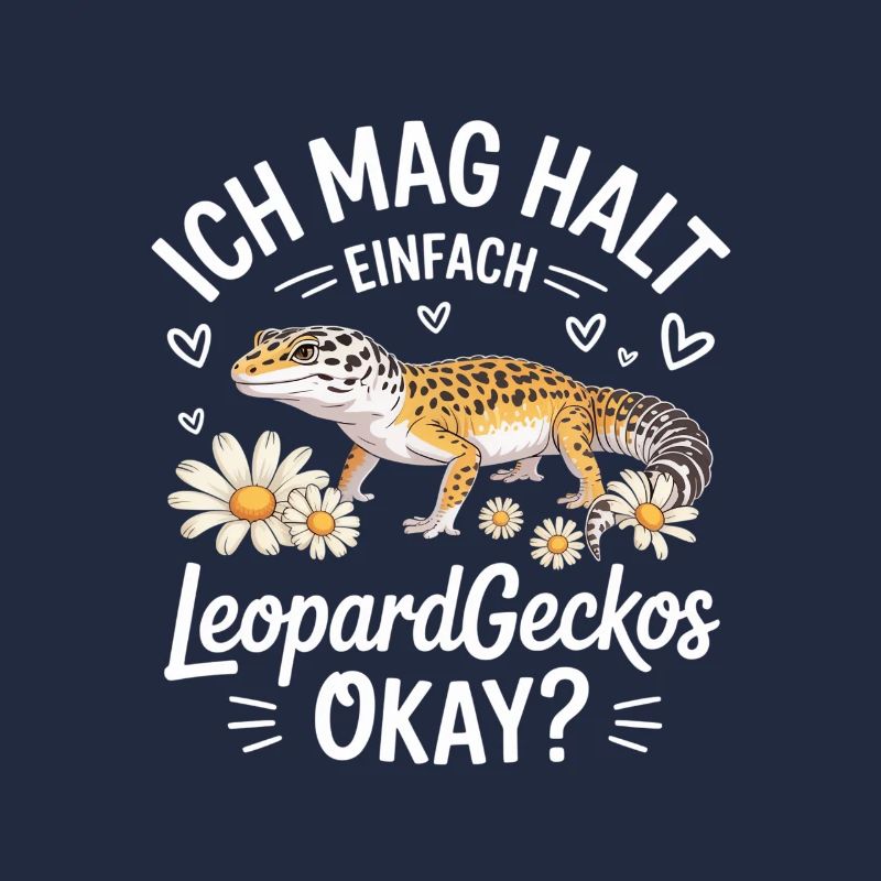LeopardGeckos Okay – Blumenmotiv
