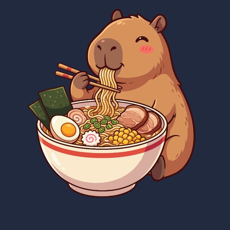 Kawaii Capybara Ramen