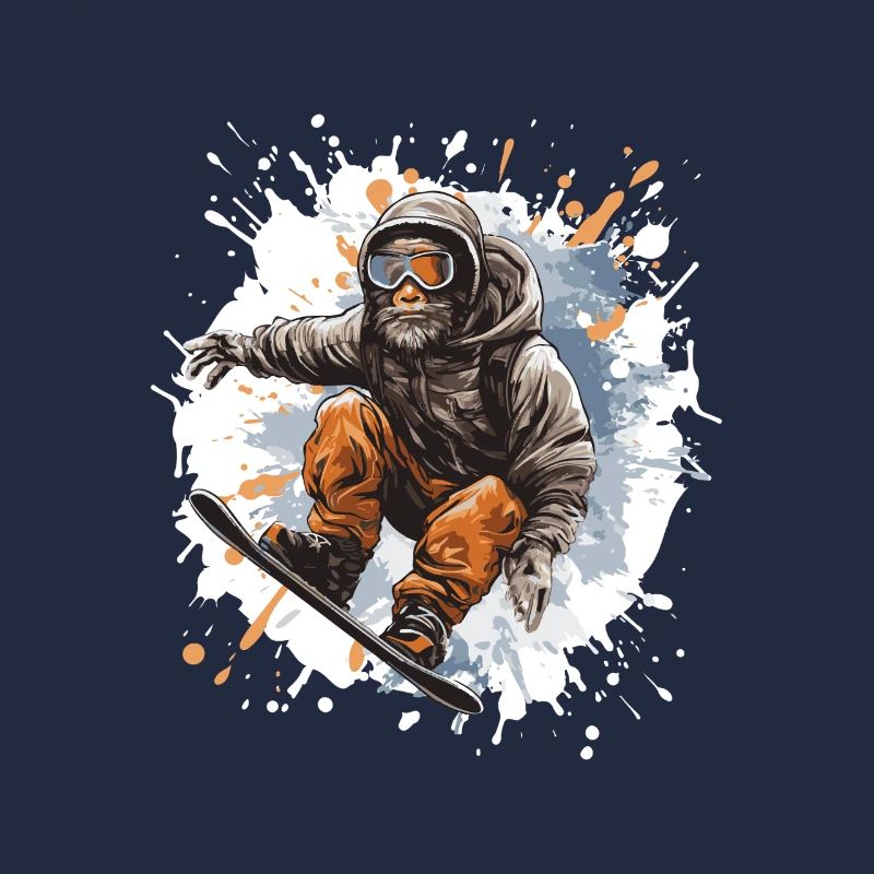 Monkey Snowboard