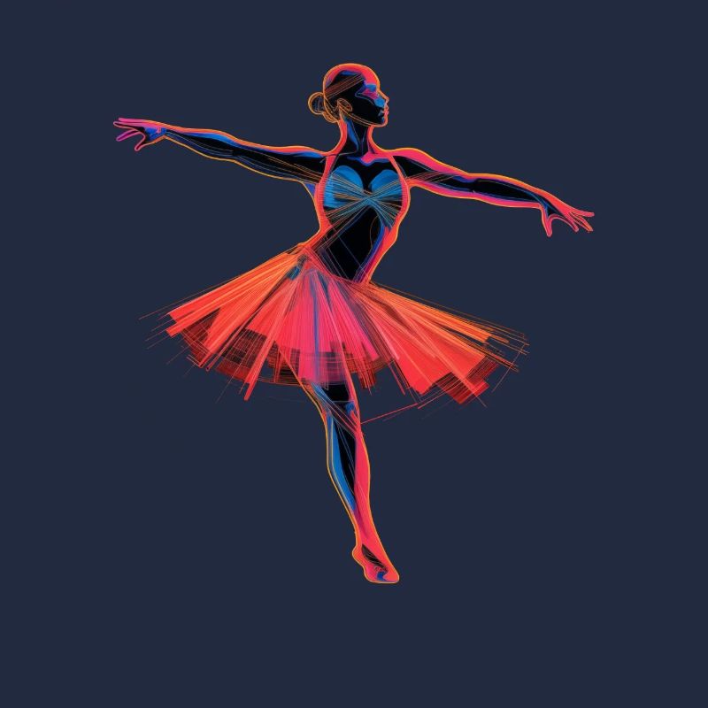 Ballettmädchen Retrowave