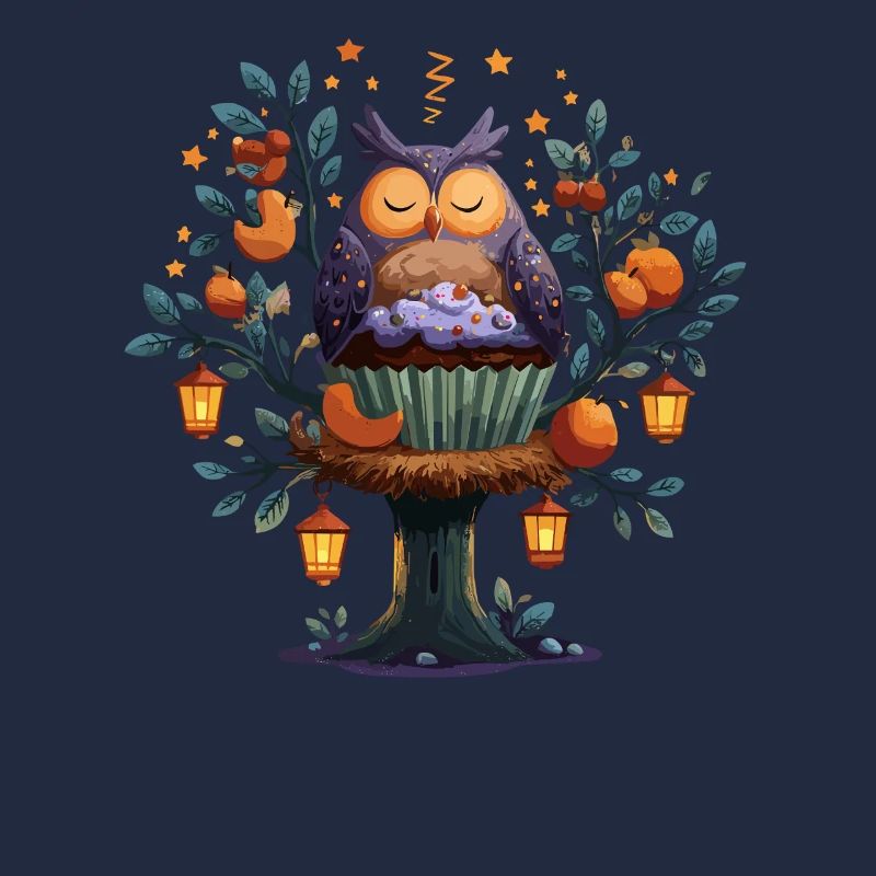 Owls Cake Tree Autumn Magic