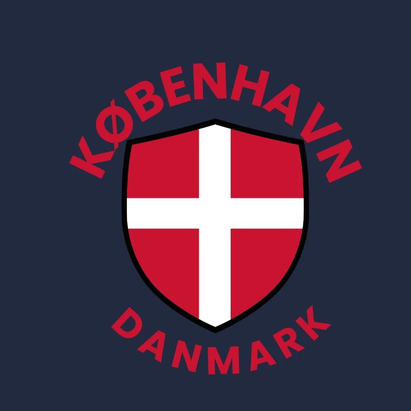 Bouclier de Copenhague avec drapeau danois