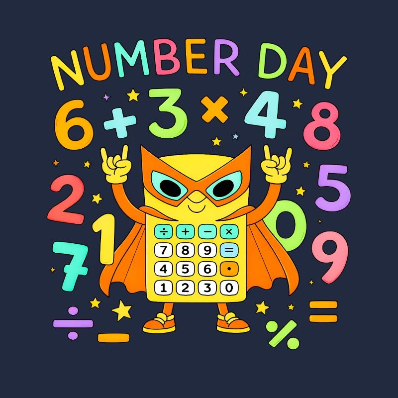 Nummer Tag Mathematik-Katzenrechner Held